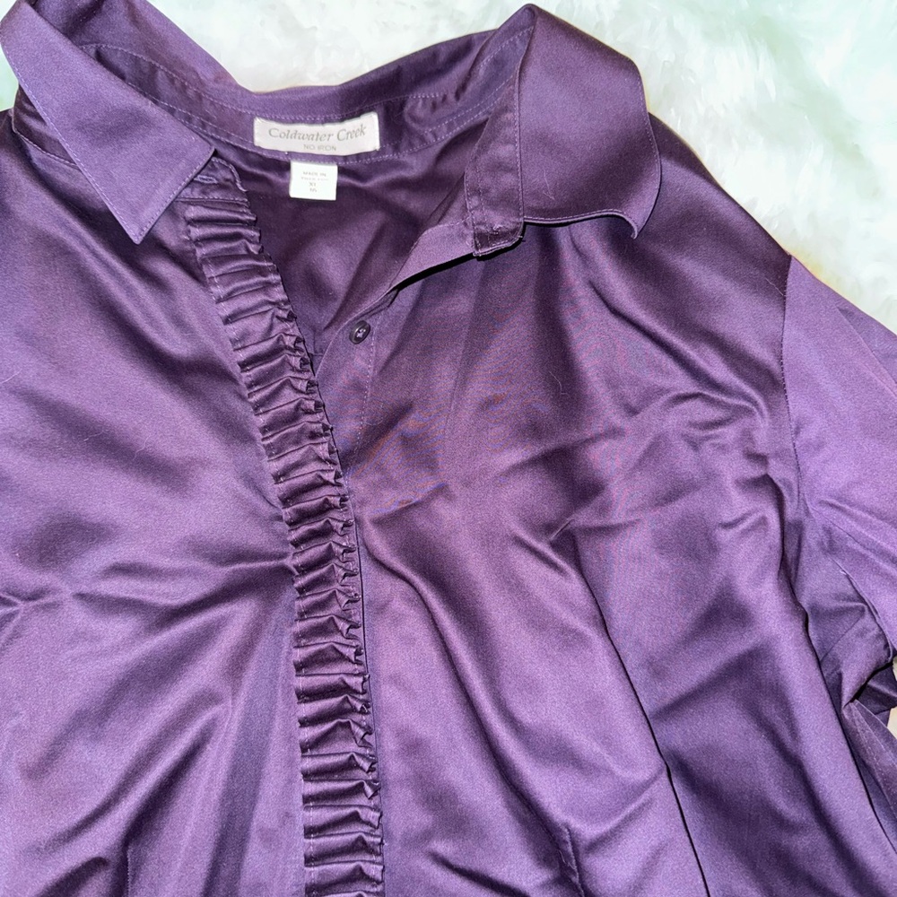Purple Button Down - image 5